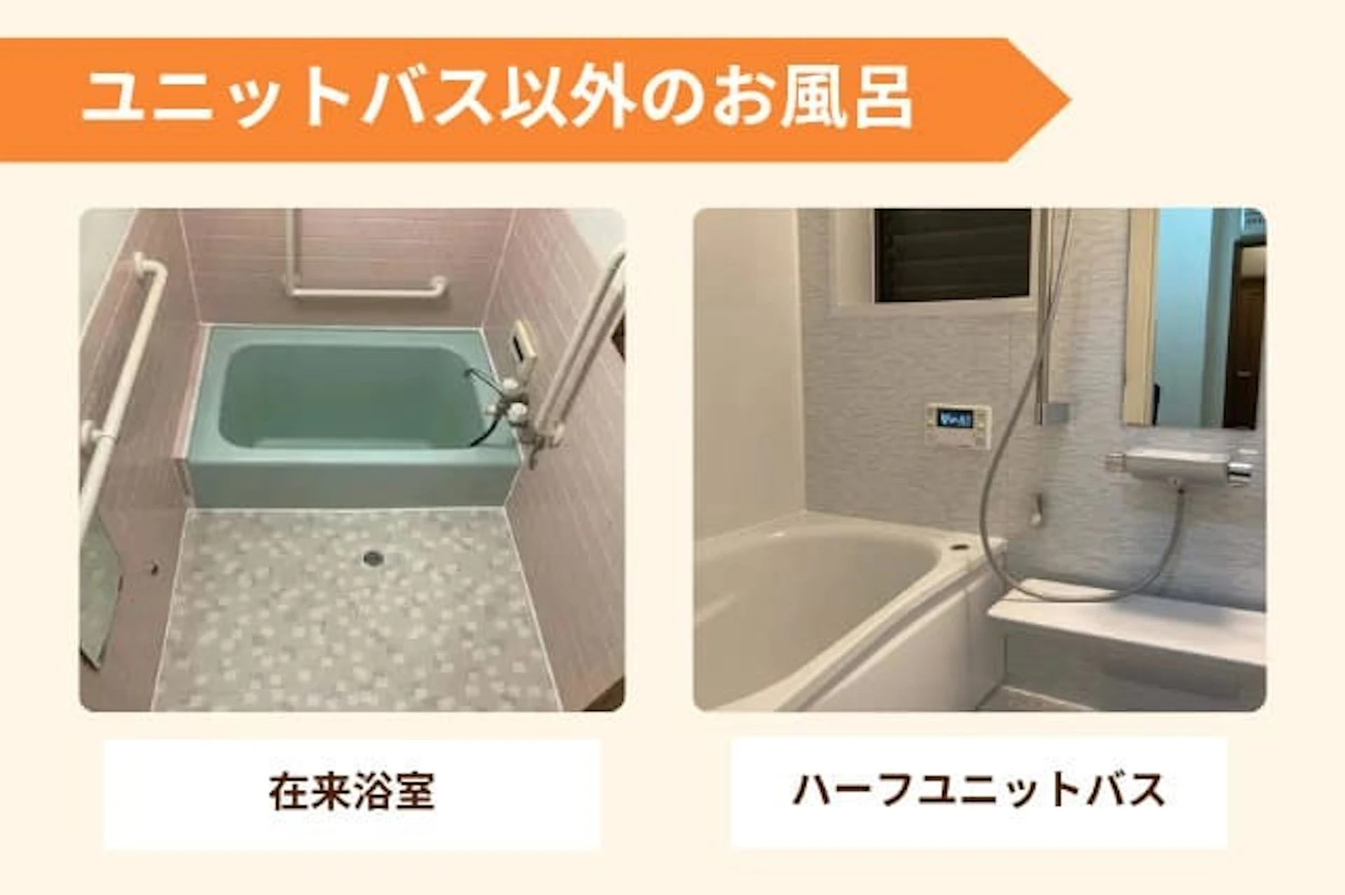 ユニットバス以外のお風呂