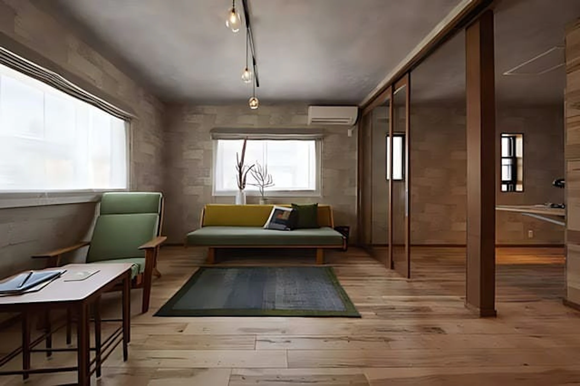 150万円〜のリビングリフォームの施工事例：無垢材にこだわったリビングルーム