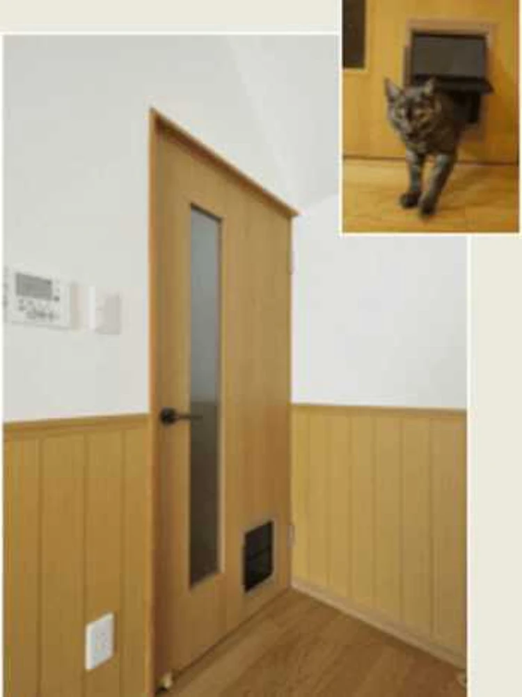 扉交換や鍵追加で、猫がドアを開けるいたずらを防止