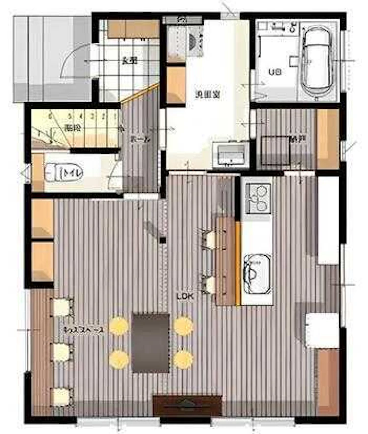 スケルトンリフォーム施工後の間取り図