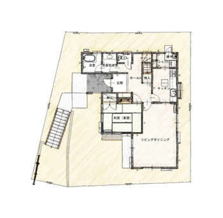スケルトンリフォーム施工後の間取り図