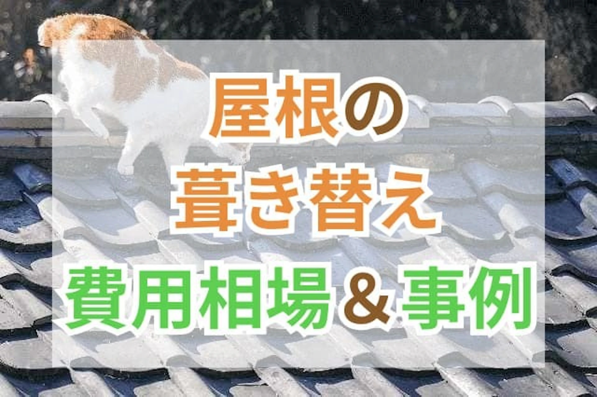屋根の葺き替え工事 費用や事例 サムネイル