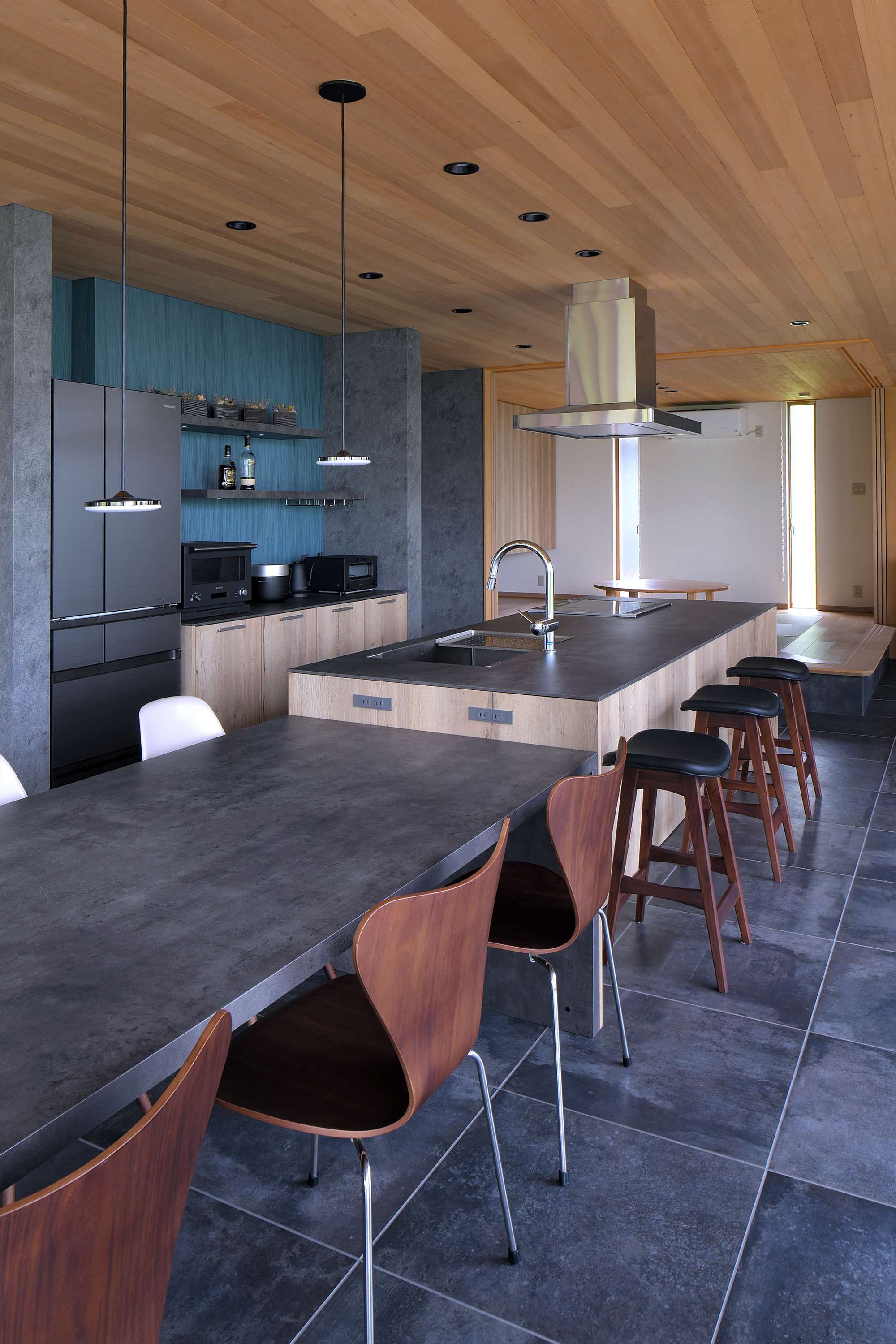 キッチンハウス kitchenhouseダイニングテーブル1800mm 値下げ 参考プラン D｜kitchenhouse セミオーダー｜kitchenhouse - キッチン