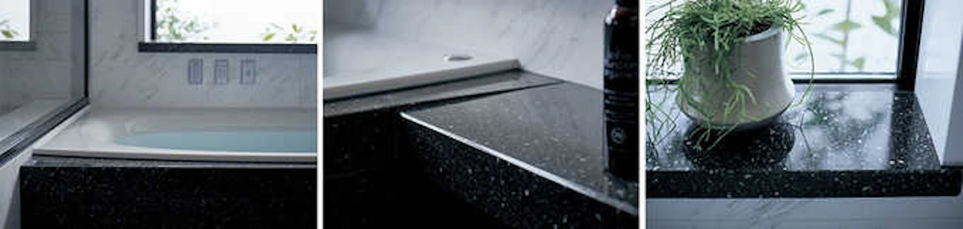 天然石のように重厚感がある、格調高いデザインが魅力的