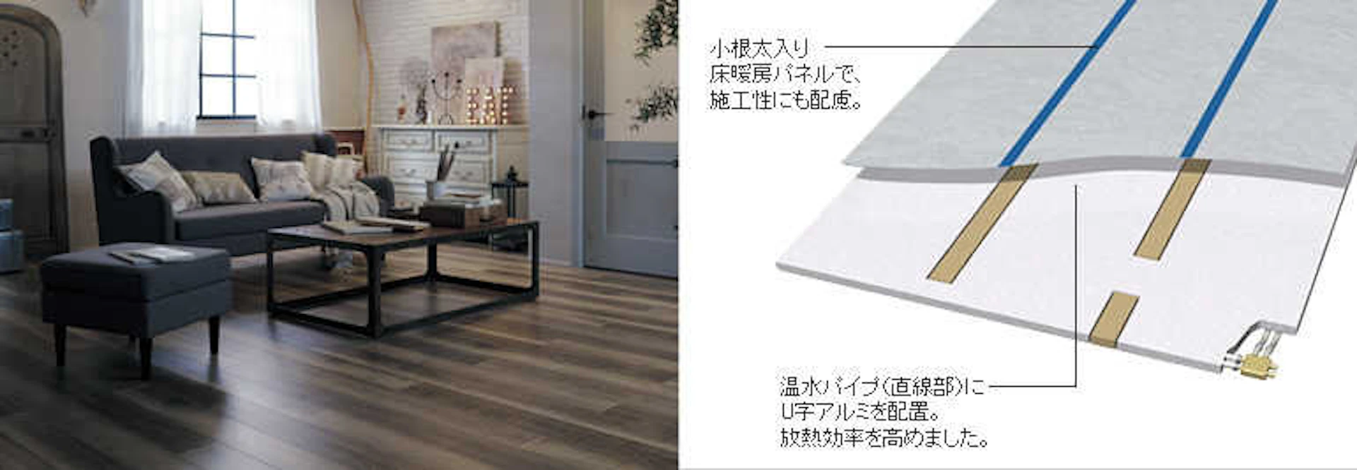 パナソニック「温水床暖房 フリーほっと温すいW」