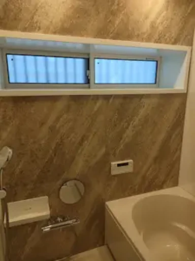 暖かい快適なバスタイム