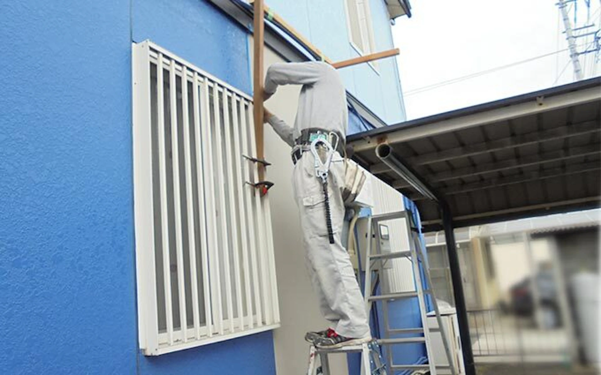 【3】養生のための仮設工事（手づくり！）