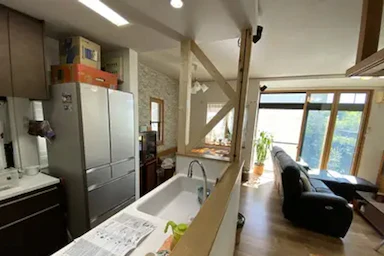 【約450万円】開放感のある間取り変更リノベーション