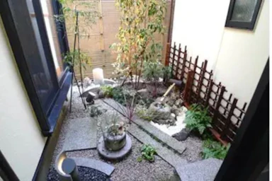 坪庭の紅葉を再生