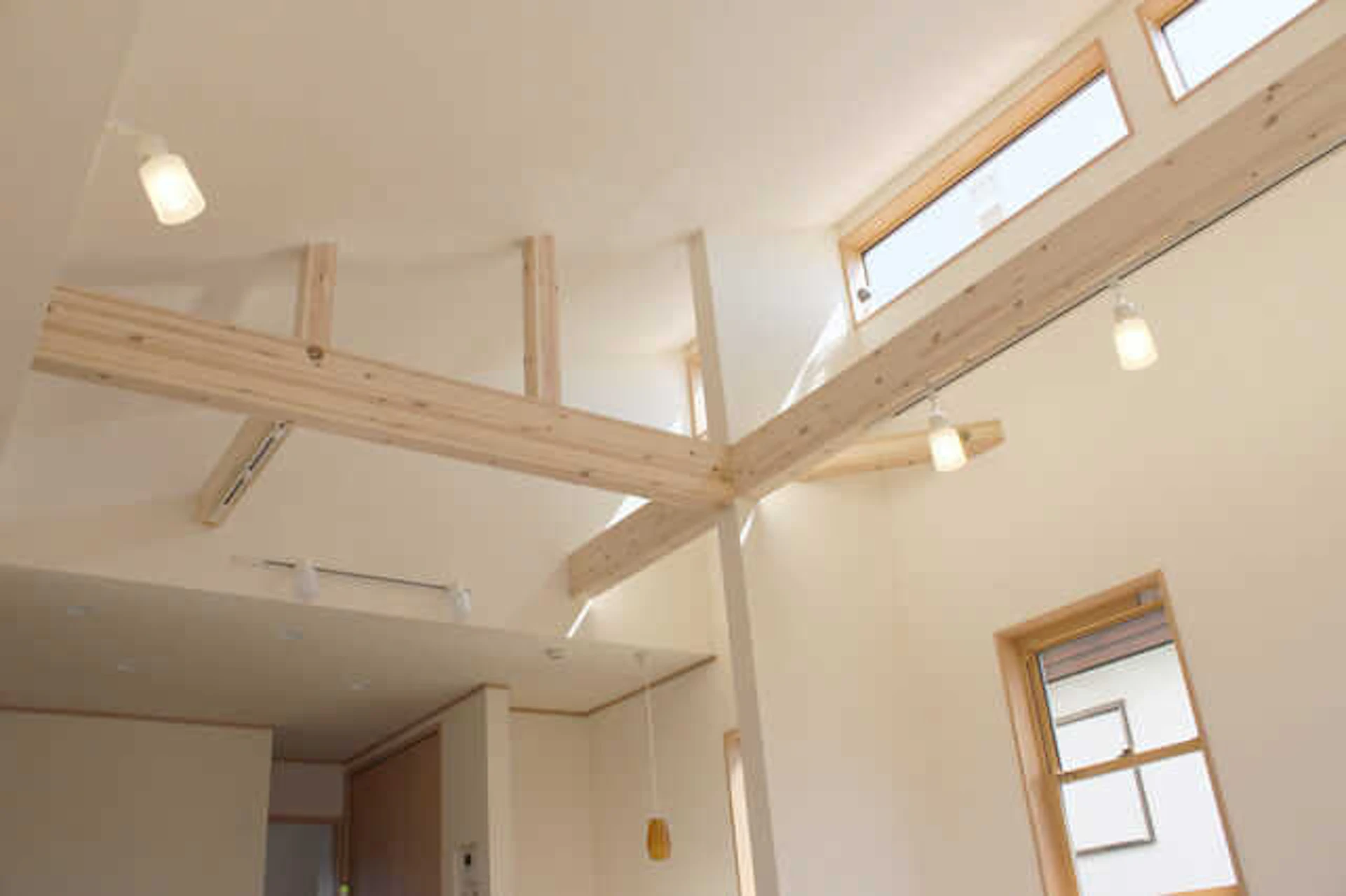 あらわし梁で視覚効果を出す