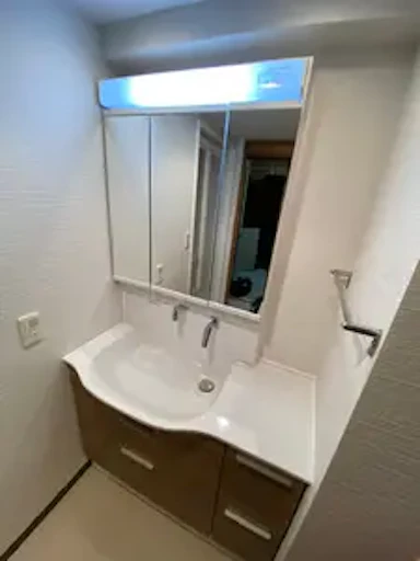 スリムサイズなのに、広々使える洗面台(^^♪