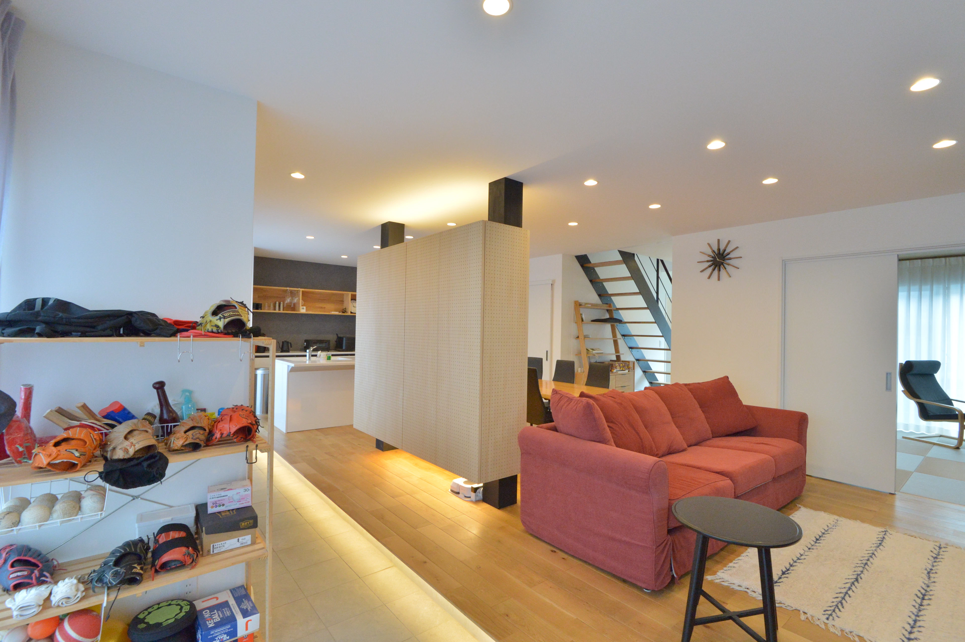 株式会社レオック 野球三兄弟が育つ通り土間のある家