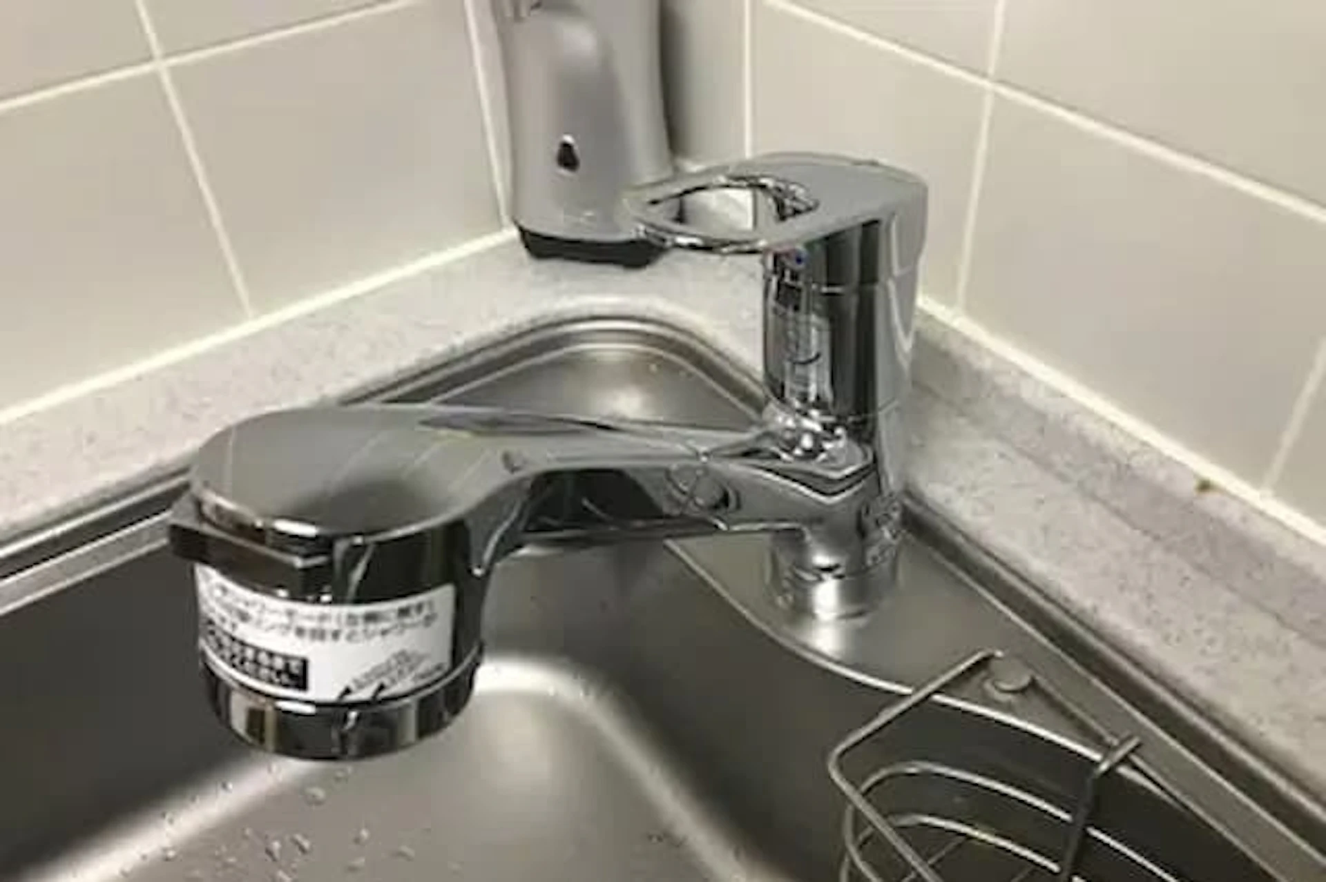 【事例①】キッチン蛇口の交換