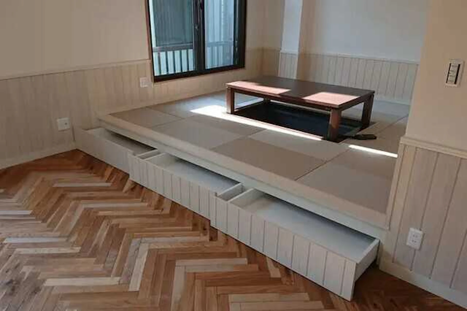 事例7 元和室に段差をつけて掘りごたつと床下収納を造作