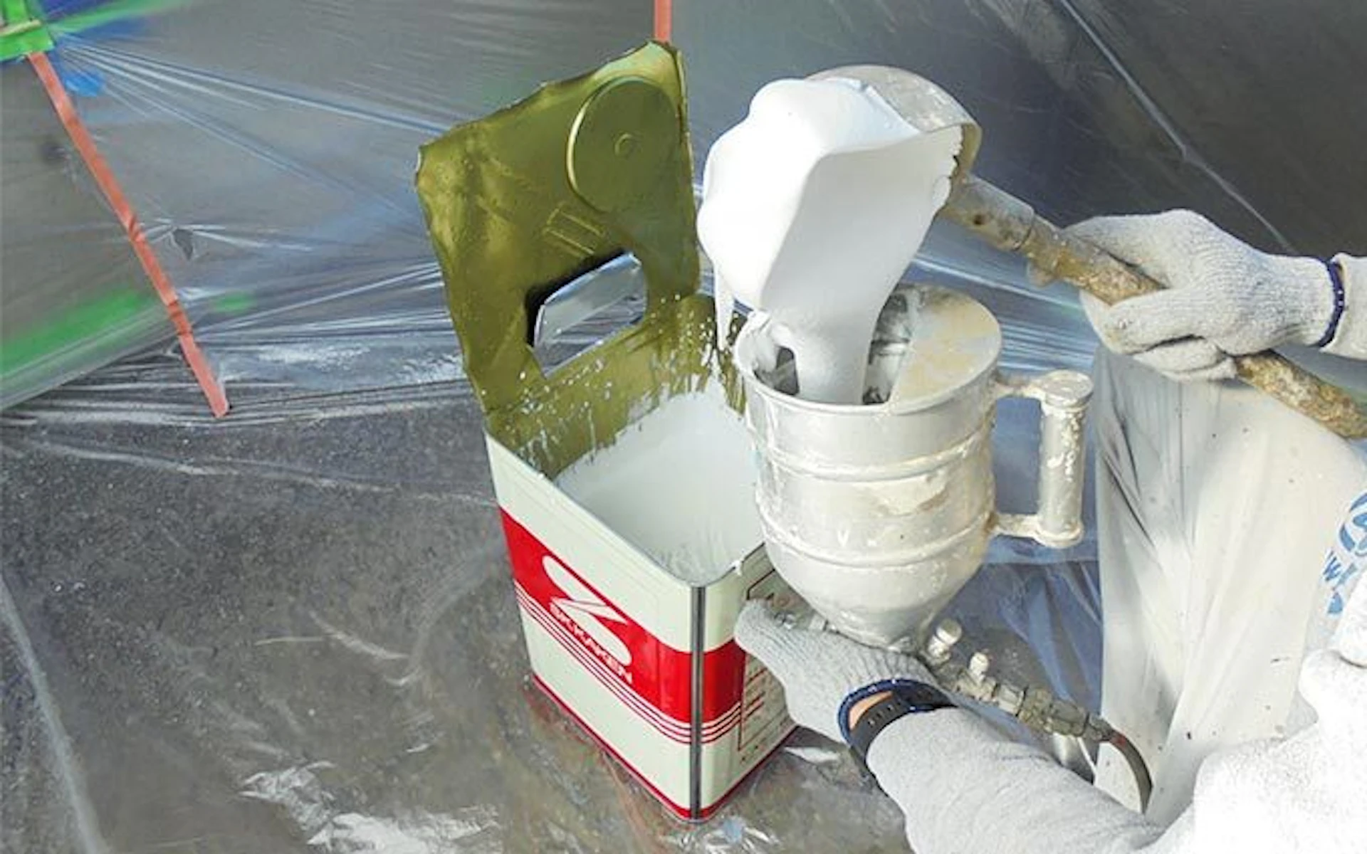 【8】仕上げ塗材の準備