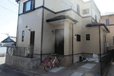 機能性門柱と自転車置き場を増設