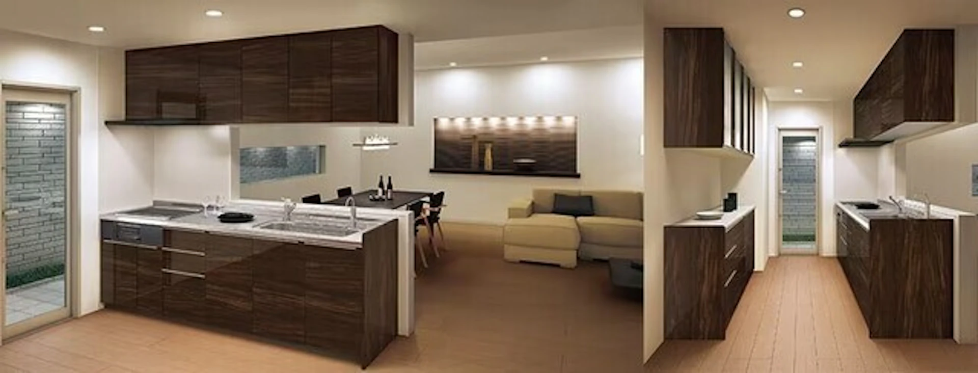 木目柄の落ち着いたカラー