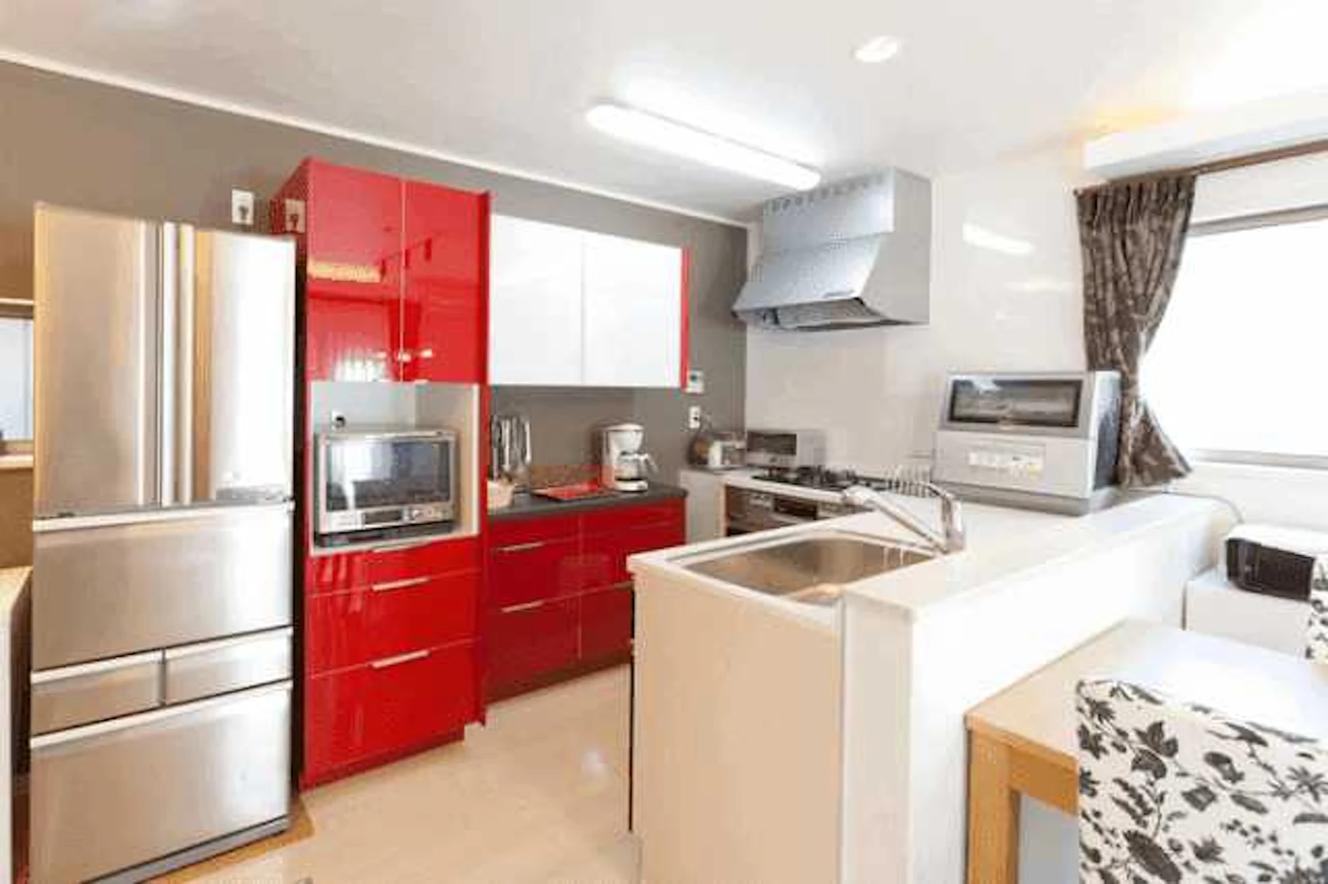 壁付けキッチンのレイアウト