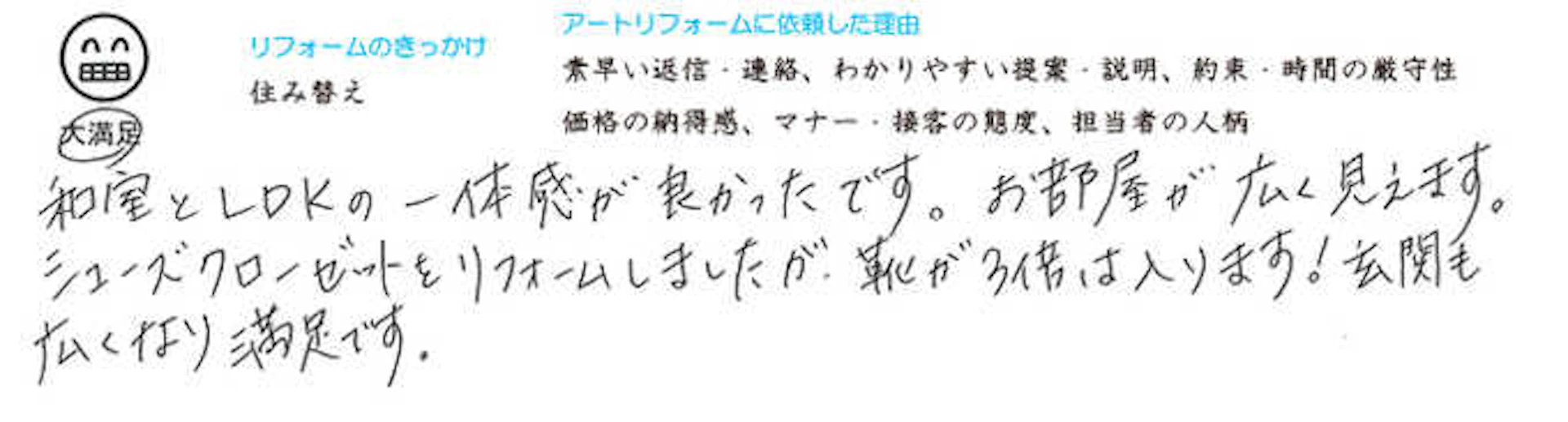 お客様の声・口コミ・評判