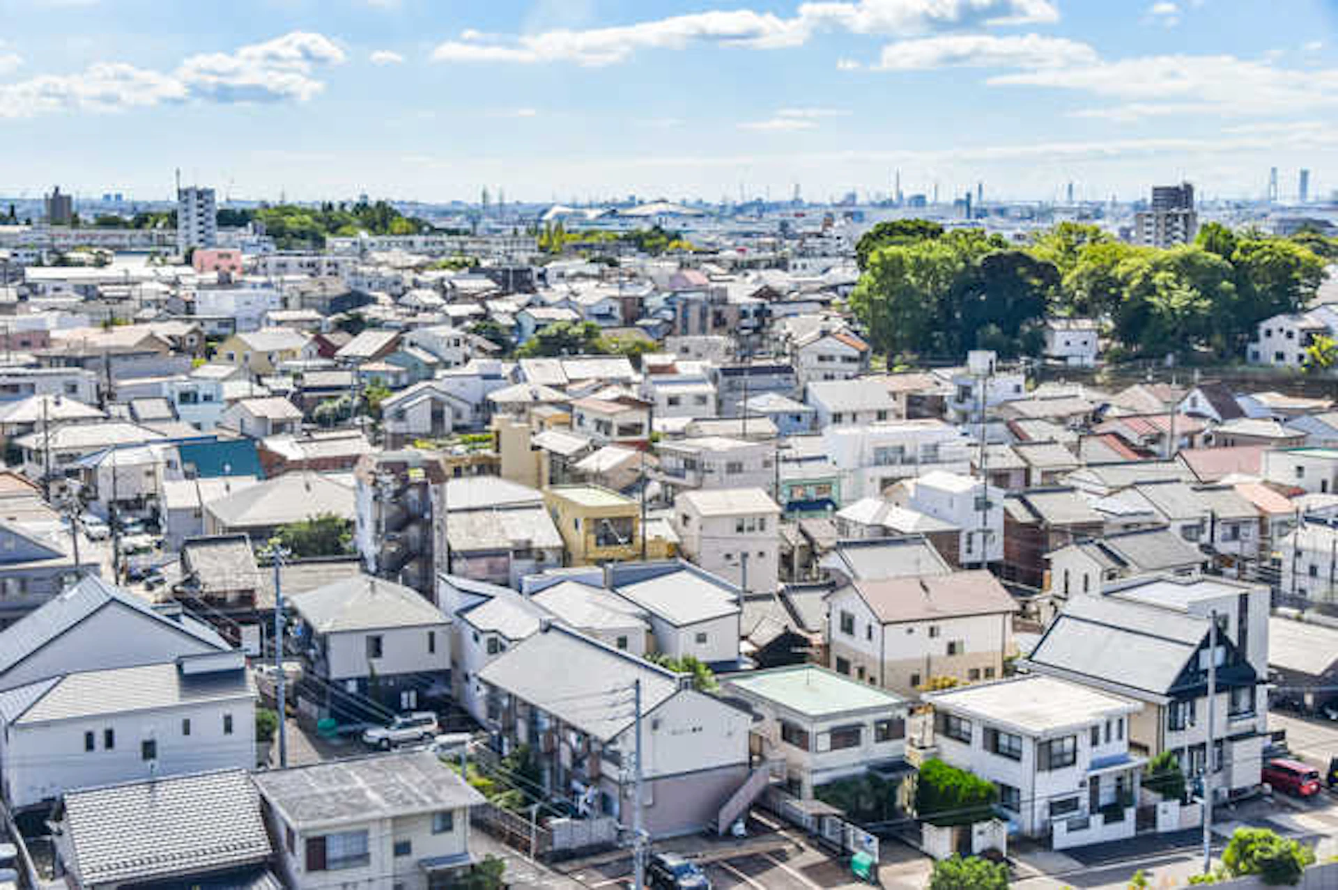 解体工事が困難な立地条件