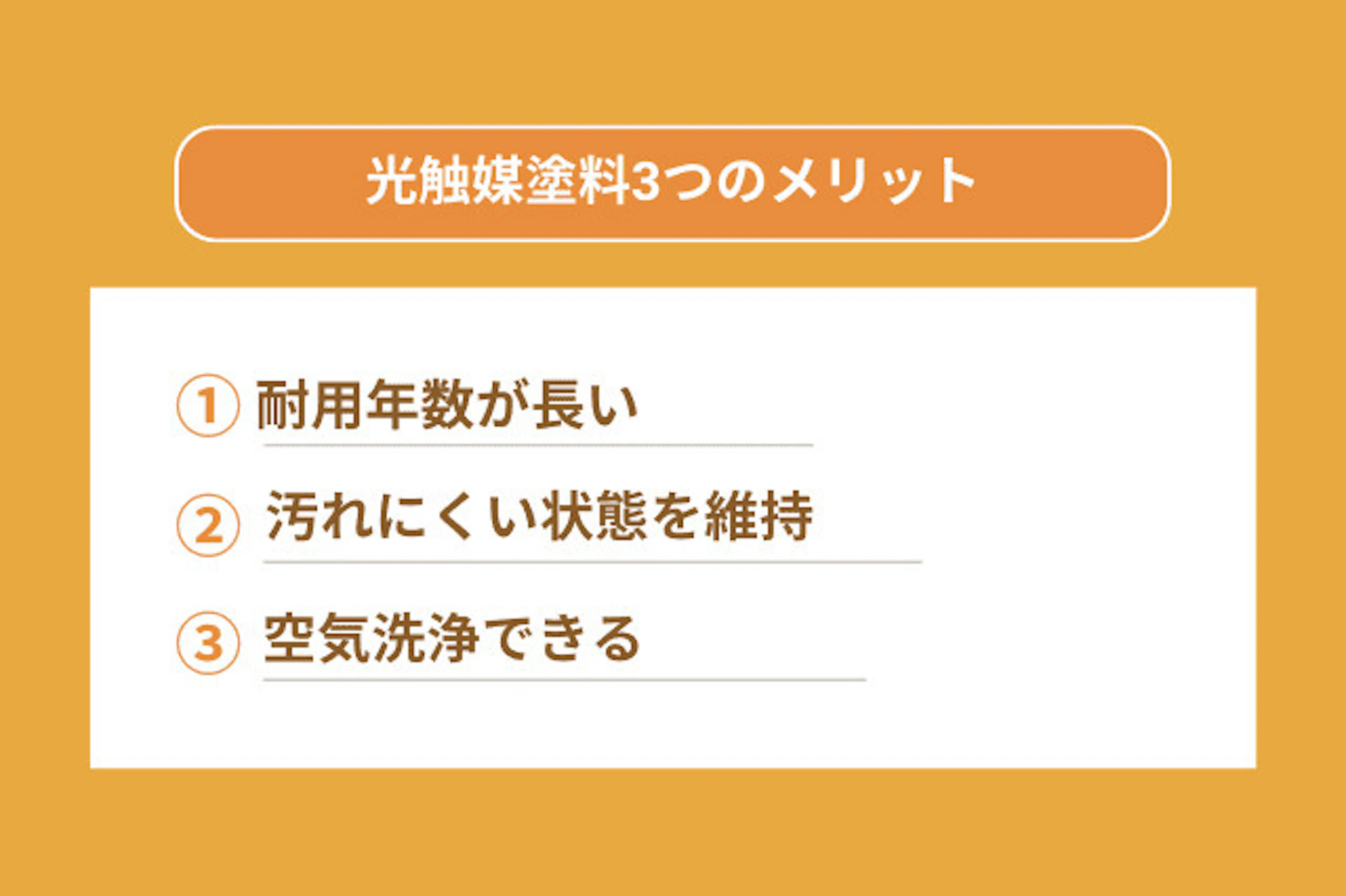 光触媒塗料のメリット