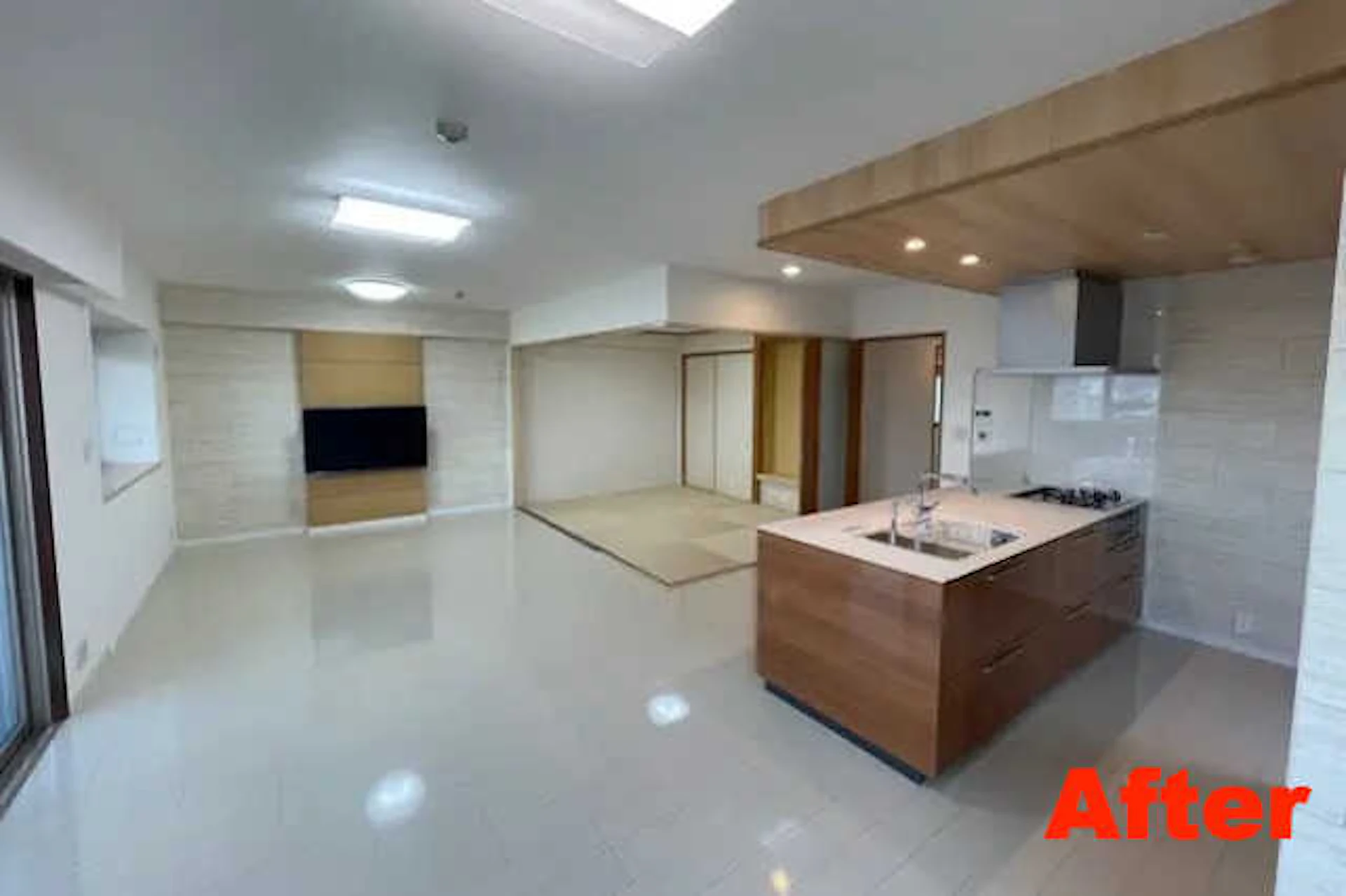 【事例2】 対面キッチンのある広いLDKへ