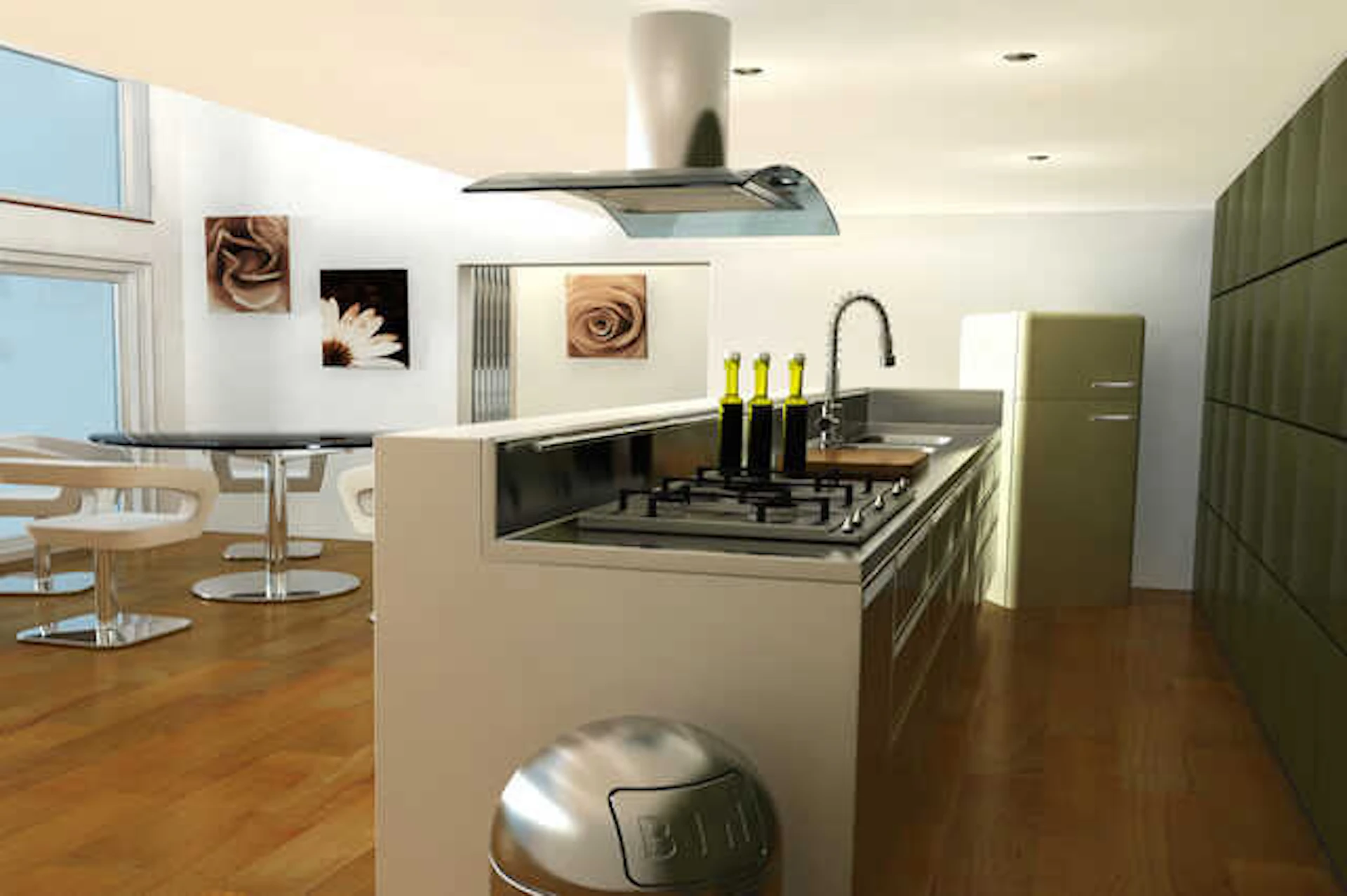 単独でゴミ箱を置く