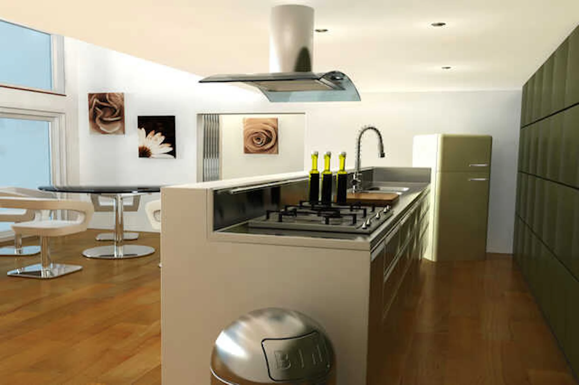 単独でゴミ箱を置く