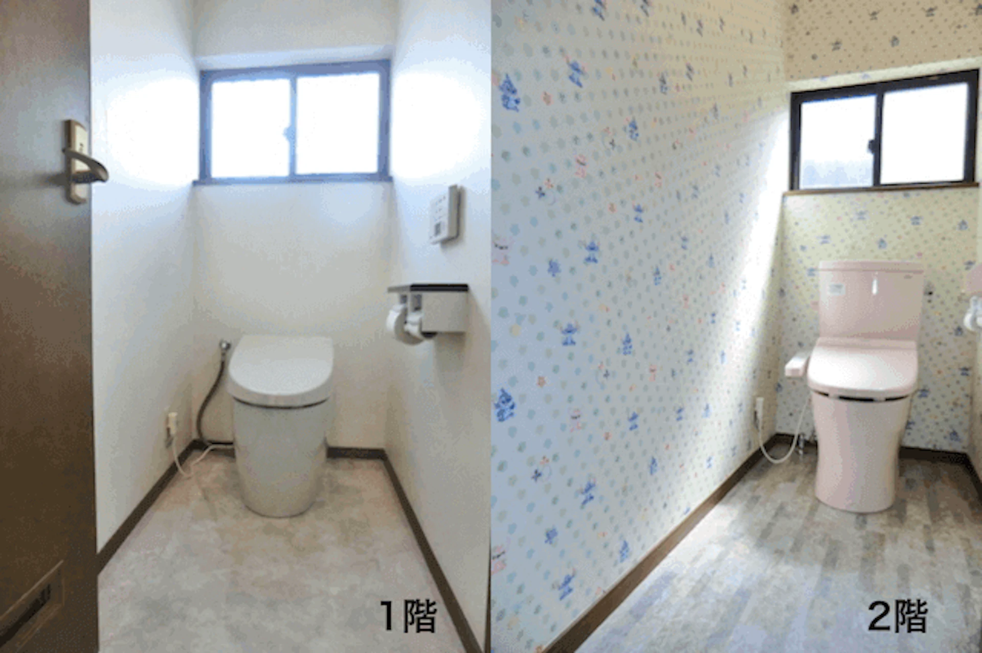 1階も2階もTOTOのトイレでリフォーム