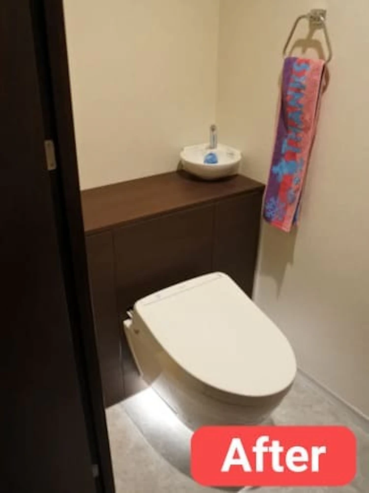 株式会社リメイクの事例 フローティングトイレ After