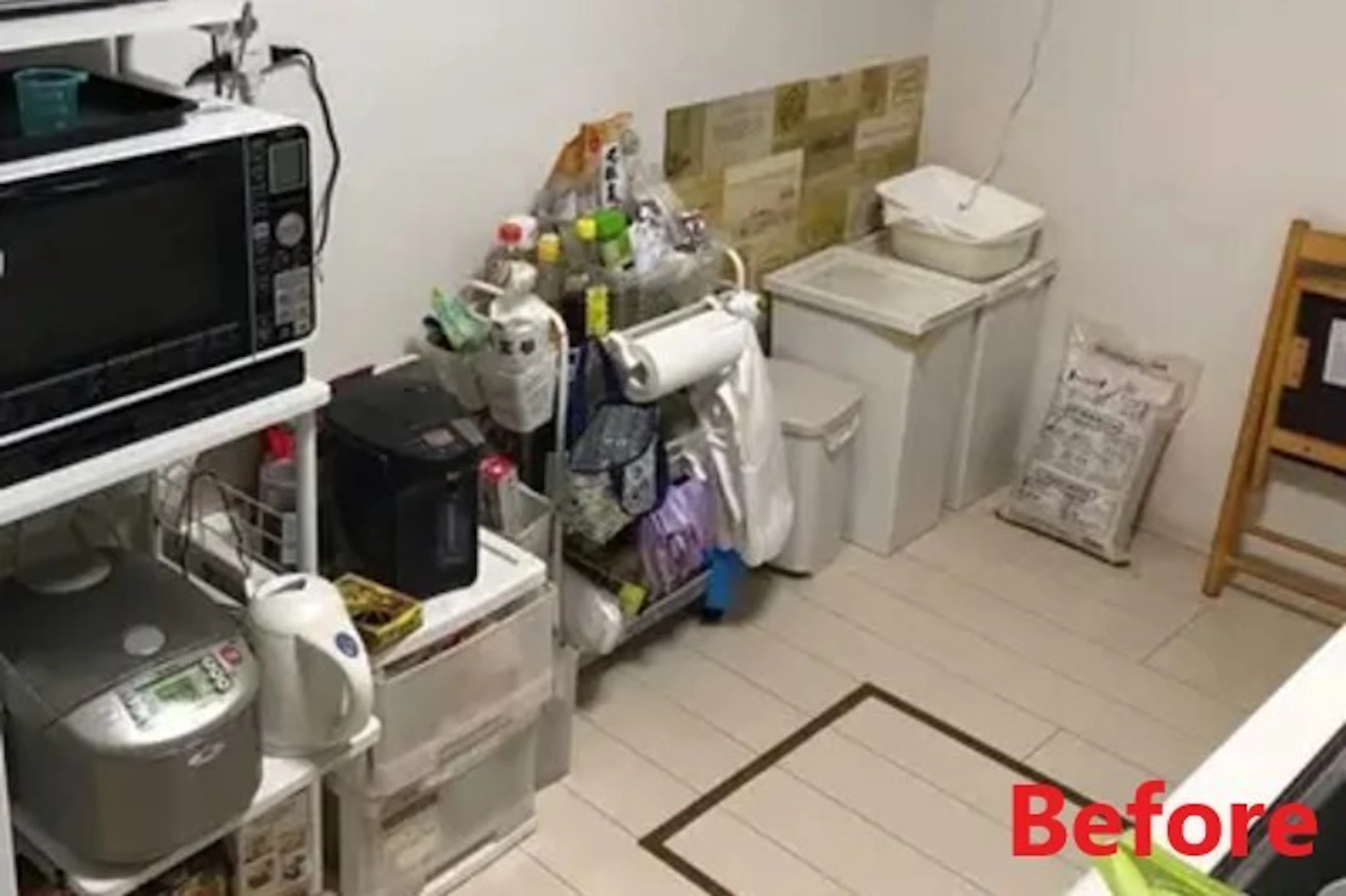 狭いキッチンリフォームの実例(施工前)