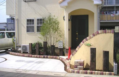 南欧風のオープン外構