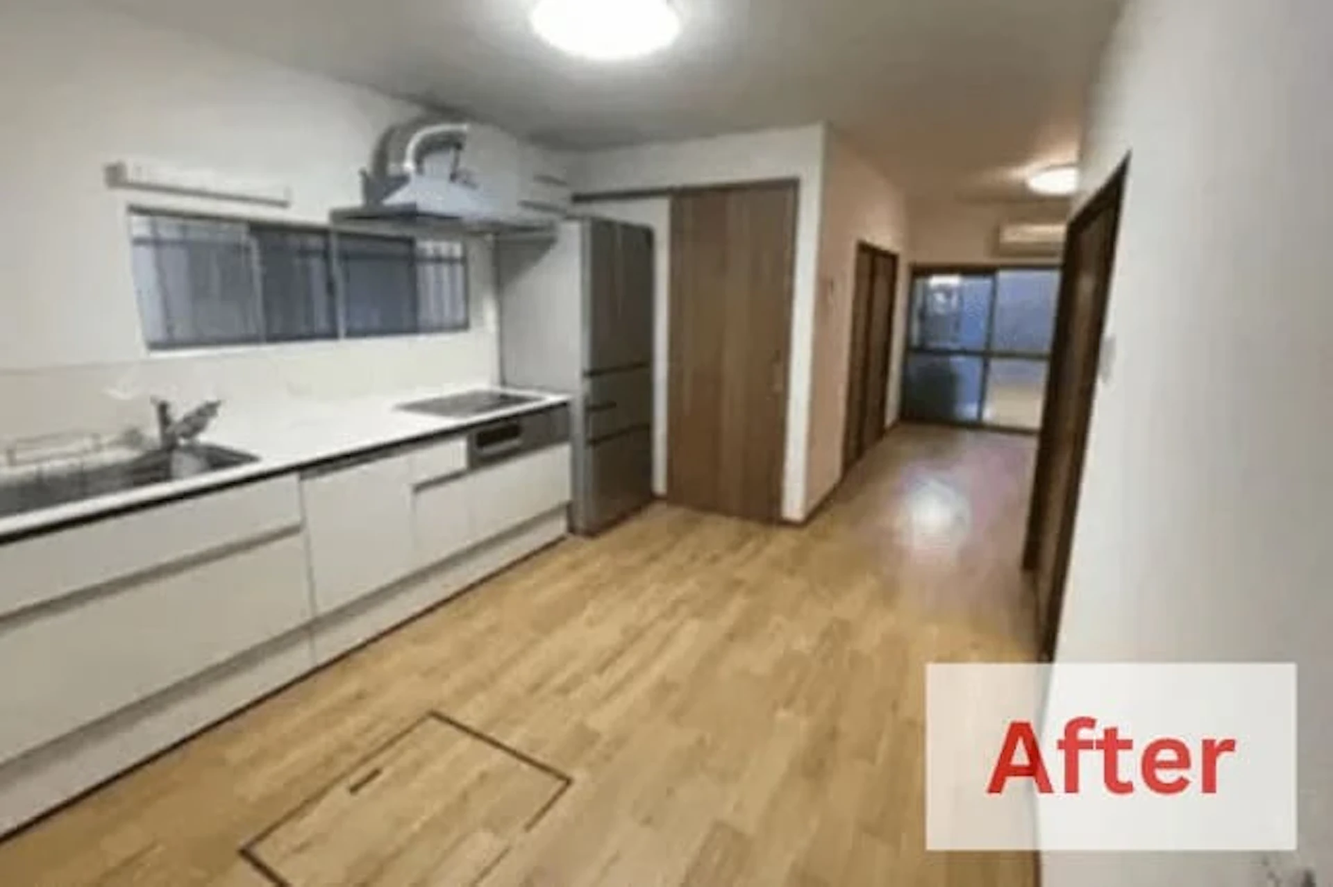 事例2 【420万円】間取りを1DK⇒1LDKに変更&水回り3点を改装 After