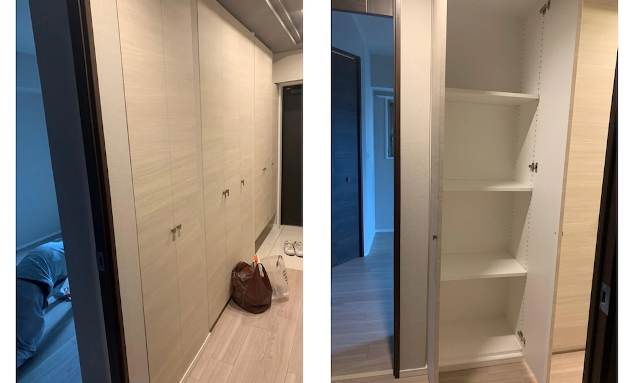 事例⑧ マンションの玄関にシステム収納を設置