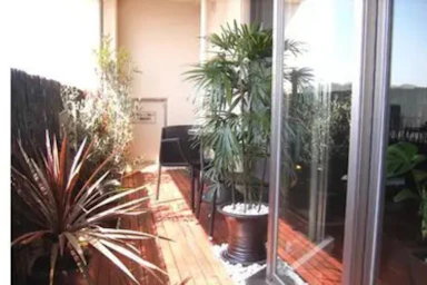 ベランダでアジアンリゾートを満喫