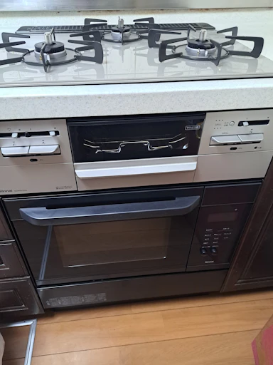 ビルトインコンロ及び電子オーブンレンジ交換