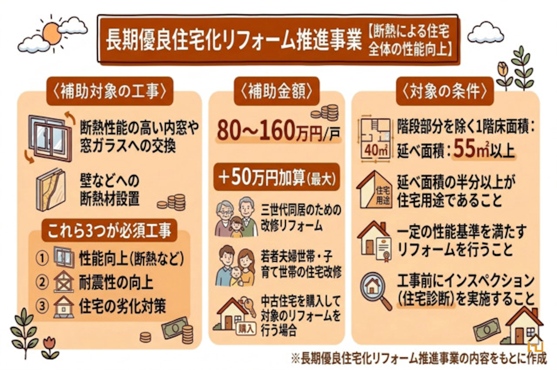 長期優良住宅化リフォーム推進事業【断熱による住宅全体の性能向上】