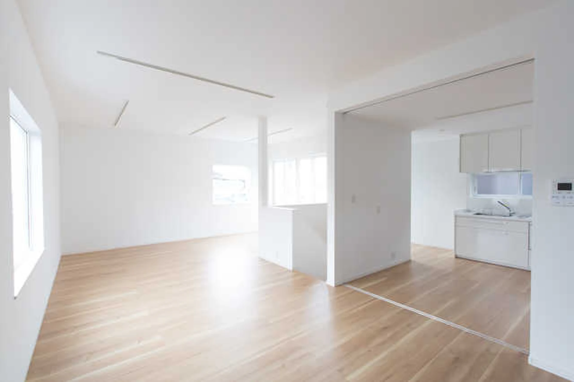 広々としたリビングとキッチン