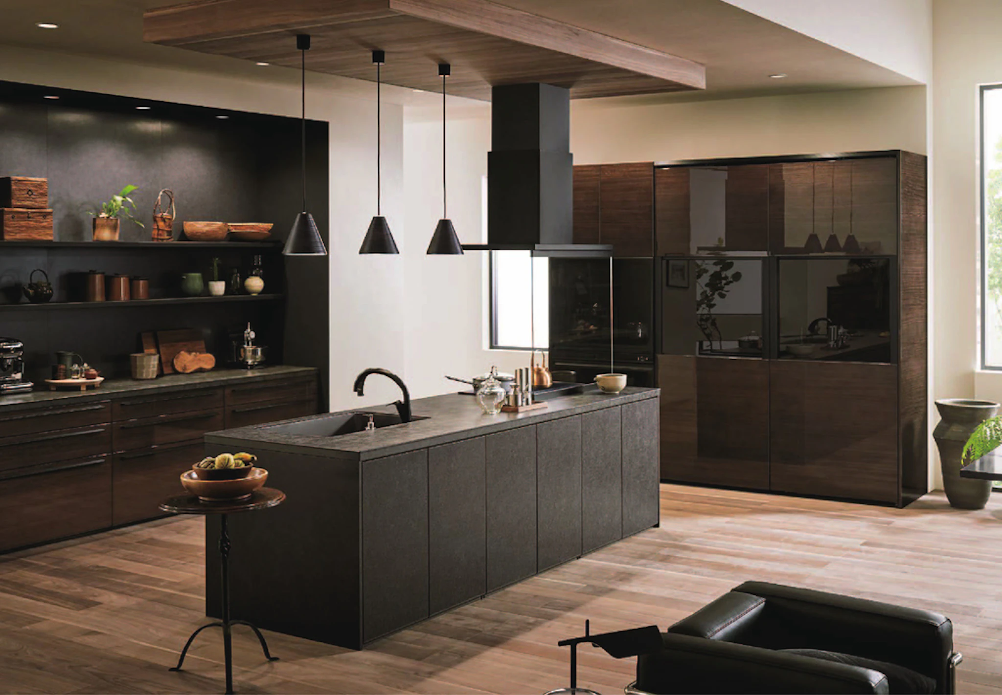 グレーズグレー×ユーカリダーク｜質感と色に変化をつけて高級感を