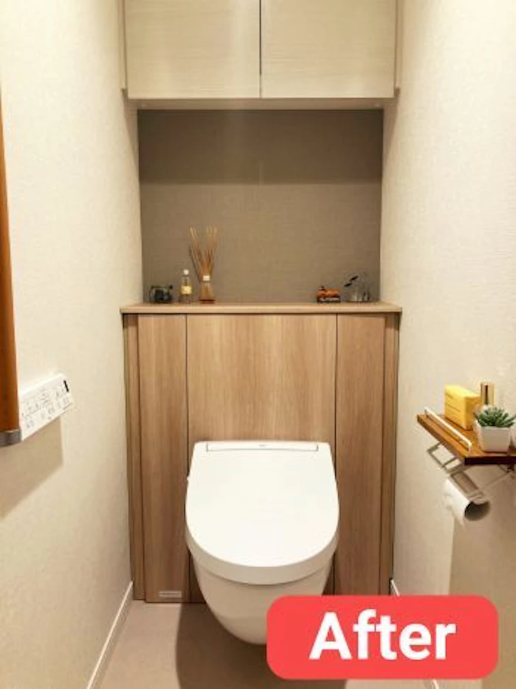 リフォーム後の壁掛けトイレ