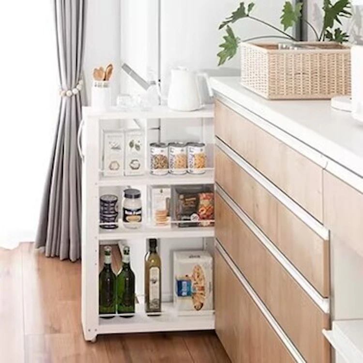 可動式の収納ワゴンを使う