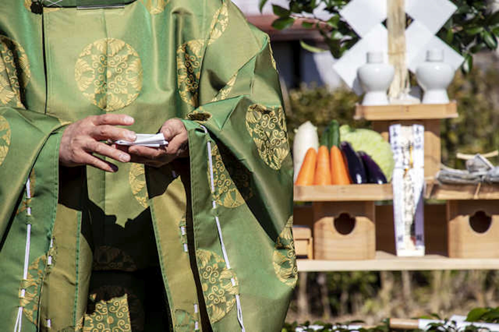 お祓いのお供え物