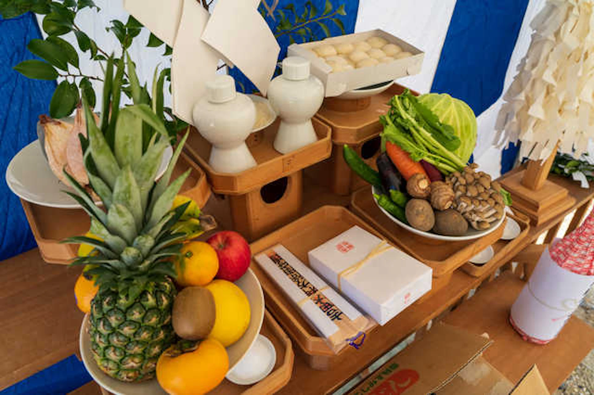 お祓いに使用するお供え物