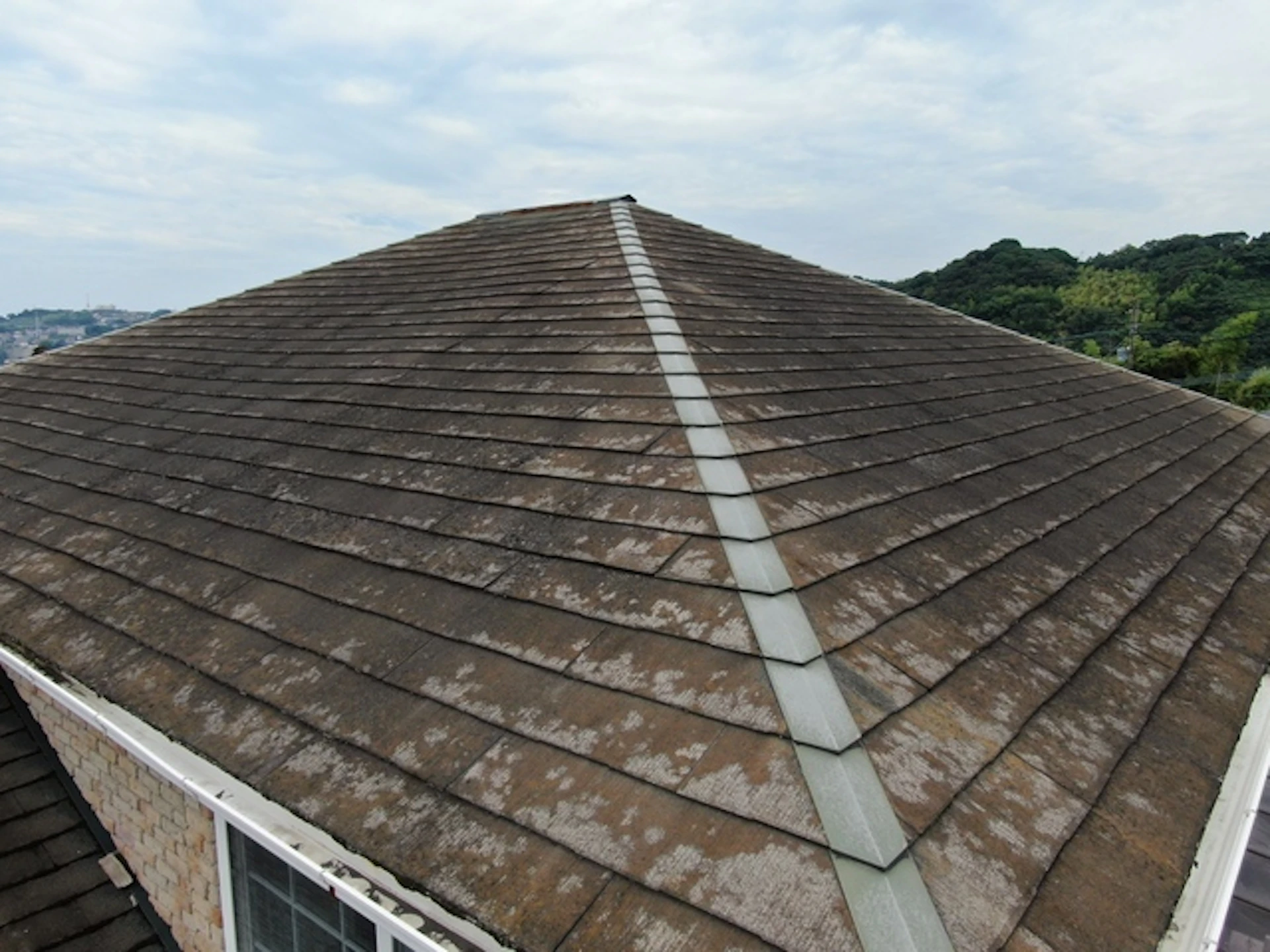 色あせした屋根