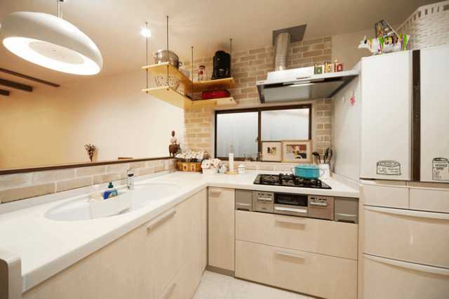 L字型 キッチンカウンター 収納ラック キッチンカウンター 収納ラック