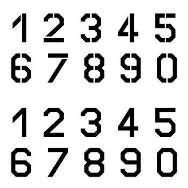 ステンシルでお好みの柄に