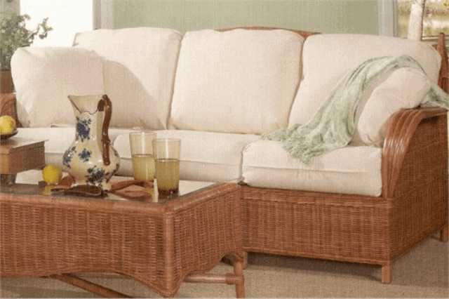 IKEA ラタンソファー 夏は