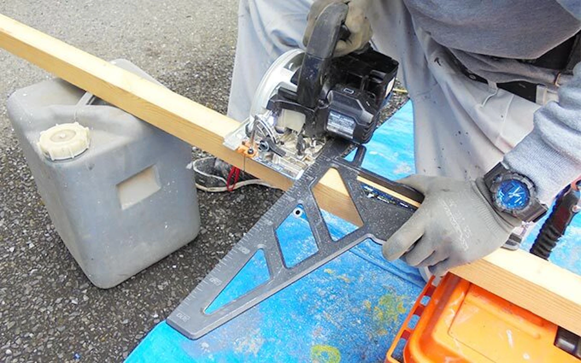 【3】養生のための仮設工事（手づくり！）