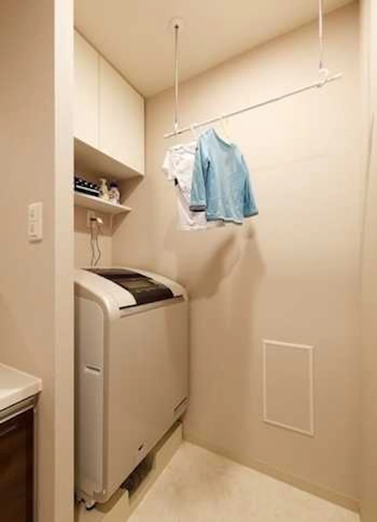 ⑤室内物干しや浴室乾燥機があると重宝するかも