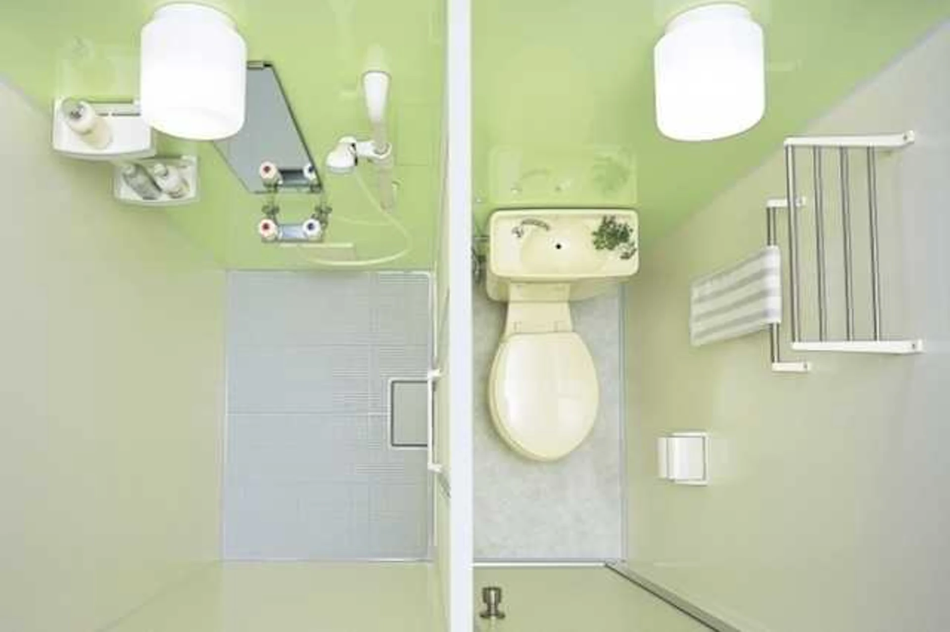 ④ トイレとシャワールーム(ブース)に変更する